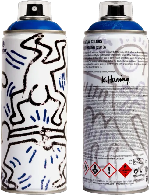  Keith Haring Spray Can Mtn 94 Spray Paint Colors Montana Cans Keith Haring Png Spray Paint Can Png