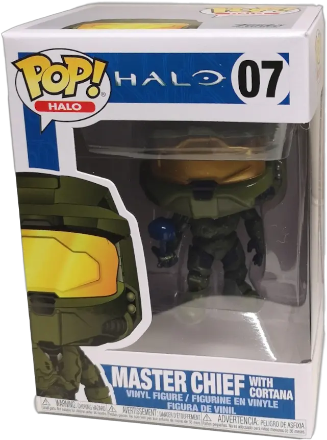  Pop Halo 07 Master Chief With Cortana Vinyl Figure Outpost Discovery Master Chief Funko Png Master Chief Helmet Png