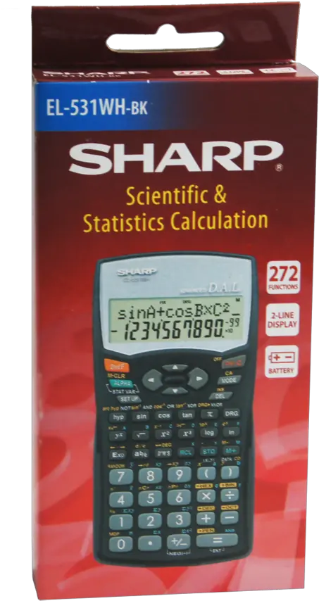  Sharp El 531wh Book Scientific Calculator Sharp Calculator Sharp Calculator El W531s Png Calculator Transparent Background