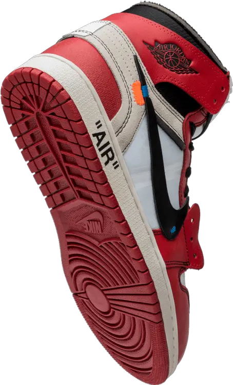  Download Left Jordan 1 Offwhite Water Shoe Png Image With Jordan 1 Transparent Background Jordan Shoe Png