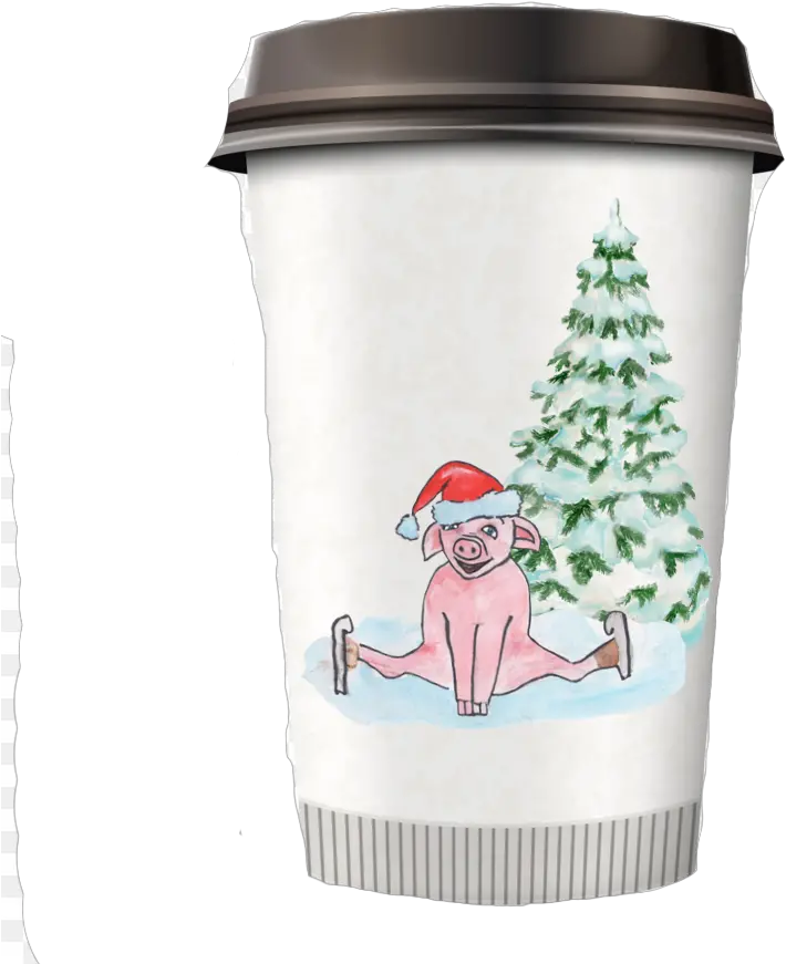  Christmas Pig Png Clipart Symbol 2019 Coffee Cup Plastic Png Pig Png