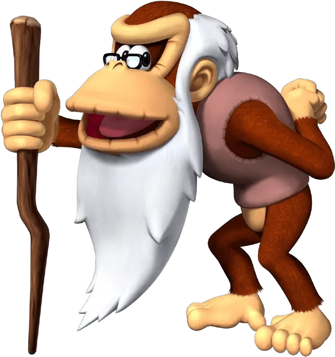  Why Be Cranky About Donkey Kong Country Tropical Freeze Donkey Kong Grandpa Png Donkey Kong Png