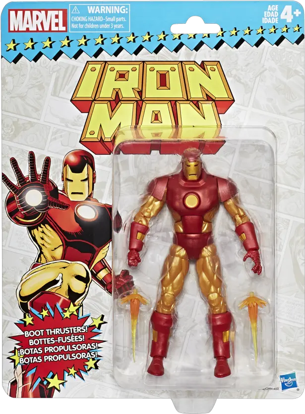  Iron Man Marvel Legends Super Heroes Vintage 6inch Figures Wave 1 Marvel Legends Iron Man Vintage Png Iron Man Comic Png