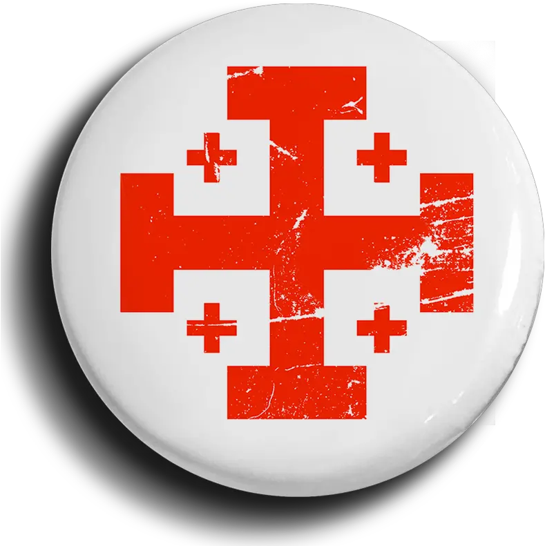  Jerusalem Cross Button Monkrock Jerusalem Cross Transparent Png Saint Brigid Icon