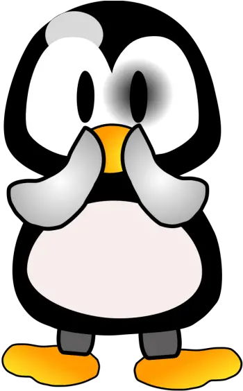  Shy Penguin Png Svg Clip Art For Web Download Clip Art Linux Debian Shy Icon