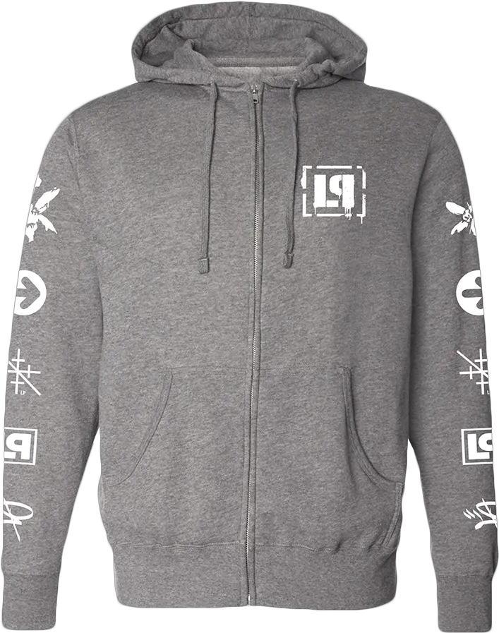  Lp Icons Zip Hoodie Home Page Linkin Park Store Linkin Park Zip Hoodie Png Tv Honeycomb Icon