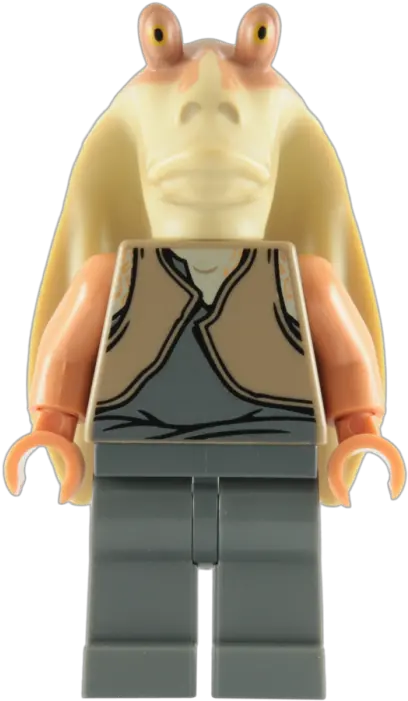  Star Wars Lego Star Wars Jar Jar Binks Minifigure Png Jar Jar Binks Png