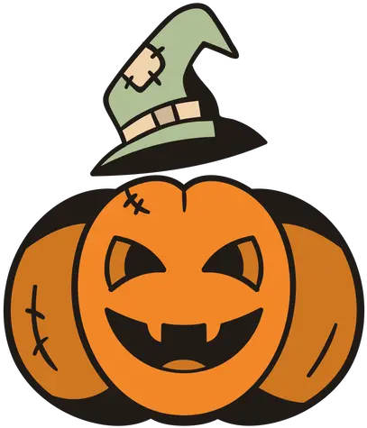  Witch Pumpkin Hand Drawn Transparent Png U0026 Svg Vector File Halloween Evil Pumpkin Icon