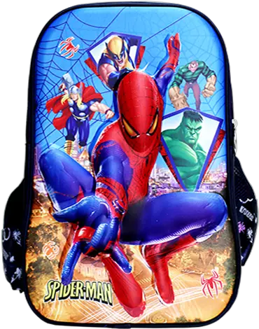  Spiderman Cartoon Backpack Png