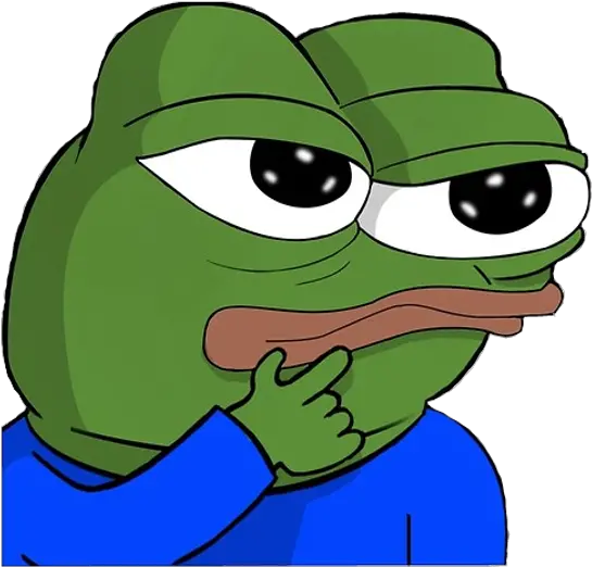  Think Pepe Pepothink Emote Png Think Png