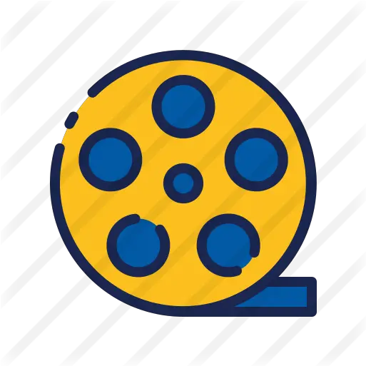  Film Reel Dot Png Movie Reel Flat Icon