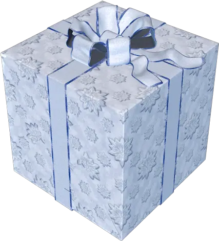  Blue Present Box With Bow Png Clipart Box Present Transparent Background