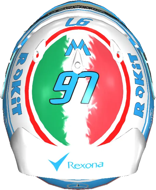  Williams Flag Career Helmet 2019 Racedepartment Graphics Png Italian Flag Png