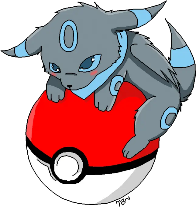  Nova Blue The Shiny Umbreons Pokeball Cute Shiny Umbreon Transparent Png Umbreon Png