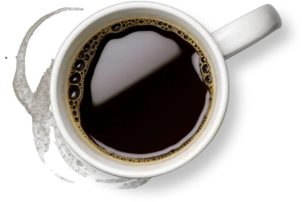  Download Coffee Cup With Stains Confronting The Coffee Coffee Mug Top Down View Png Coffee Stain Png