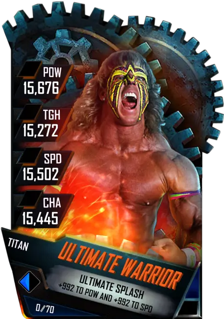  Ultimate Warrior Wwe Supercard Season 1 Debut Wwe Wwe Supercard Shawn Michaels Png Ultimate Warrior Logo