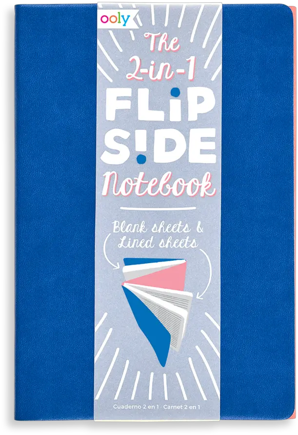  Flipside Double Sided Notebook Blue Art Paper Png Blank Book Cover Png