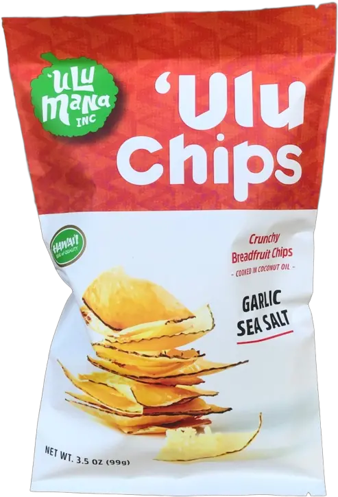  U0027ulu Chips Garlic Sea Salt Potato Chip Png Garlic Transparent Background