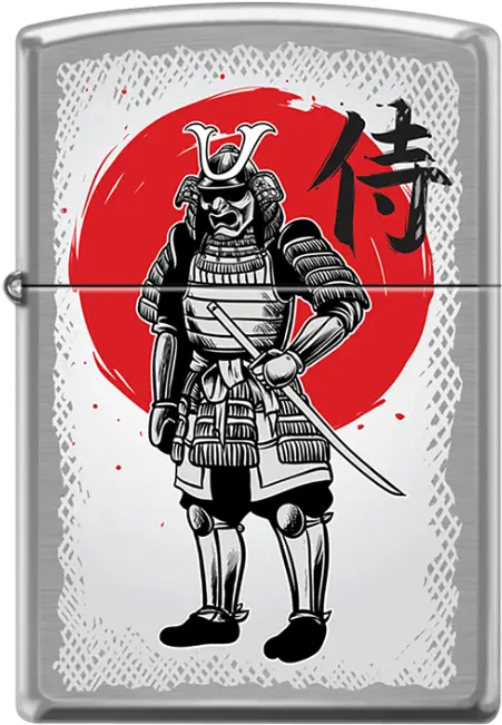  Zippo Samurai Warrior Zippo Lighter Chromium Png Scary Chrome Icon Png