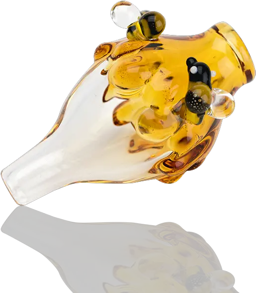  Empire Glassworks Bubble Cap Honey Drip Honey Bee Dab Tool Png Honey Dripping Png