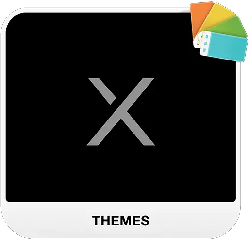  Black X Xperia Theme Apk Download For Android Vertical Png Black X Icon