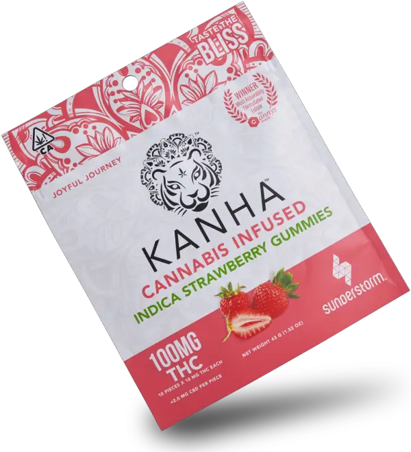  Kanha Gummies Sunderstorm Strawberry Png Strawberry Png