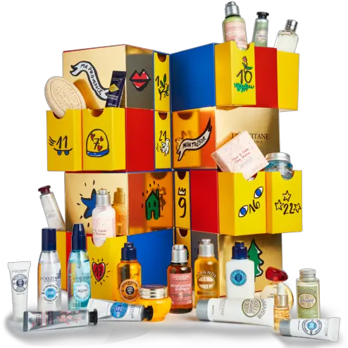  Lu0027occitane Signature And Luxury Holiday Advent Calendar For L Occitane Adventskalender 2018 Png 2018 Calendar Png