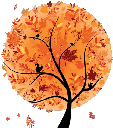  Download Autumn Tree Design Wall Sticker 604 Abstract Autumn Cartoon Png Falling Leaves Png