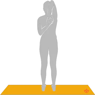  What Is Standing Cow Face Pose Definition From Yogapedia Standing Gomukhasana Png Cow Face Png