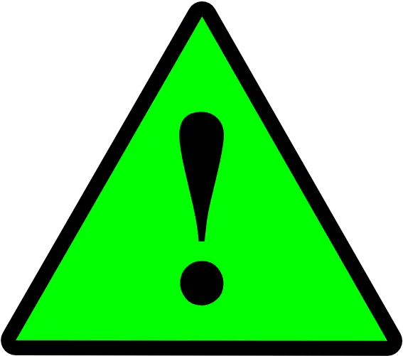  Black Green Warning 1 Clip Art Vector Green Warning Sign Transparent Png Warning Icon Svg