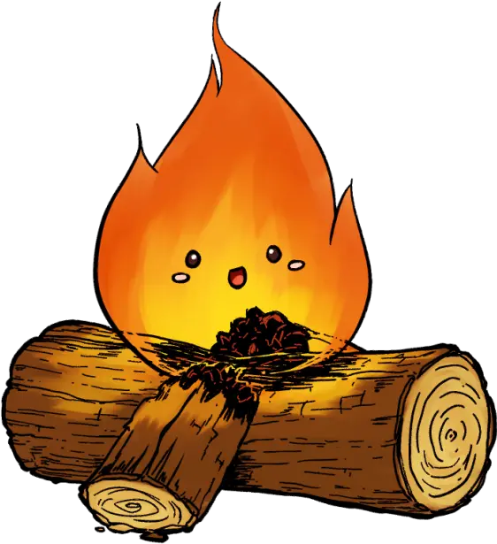  Download Hd Cute Campfire Cute Fire Clipart Transparent Cute Campfire Clipart Png Campfire Transparent