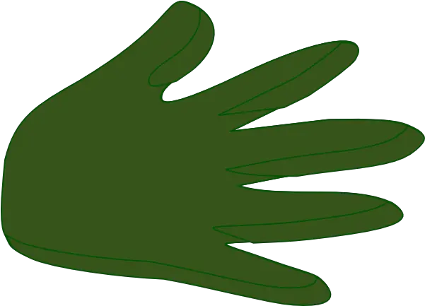  Right Hand Dark Green Clip Art Vector Clip Sign Language Png Left Hand Icon