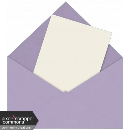  I Love Purple Envelope With Card Graphic By Dawn Prater Horizontal Png Envelope Png