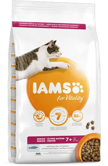  Iams Vitality Senior Cat Ocean Fish Iams For Vitality Senior Cat Food With Fresh Chicken Png Ocean Fish Png