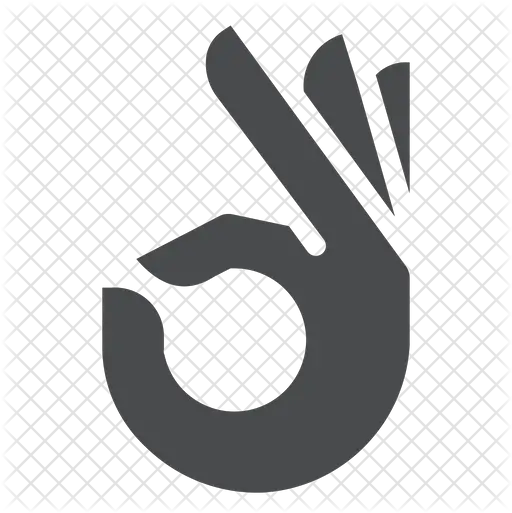  Ok Hand Icon Of Glyph Style Hand Gesture Ok Hand Logo Png Ok Hand Png