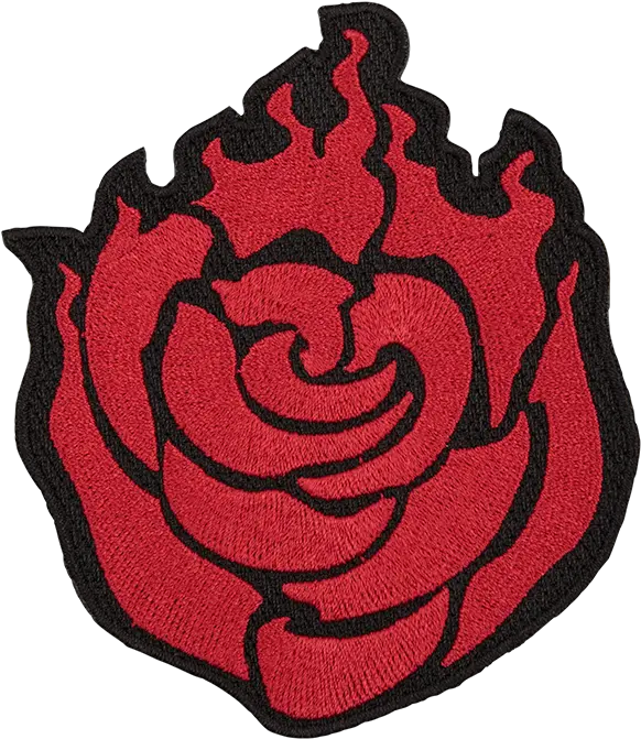  Rwby Ruby Rose Emblem Cosplay Patch U2013 Rooster Teeth Store Summer Rose Rwby Symbol Png Rooster Teeth Logo