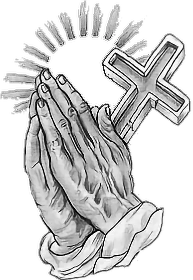  Phaccp26 Praying Hands And Cross Clipart Png Pack 6073 Praying Hands Tattoo Drawing Cross Clipart Png