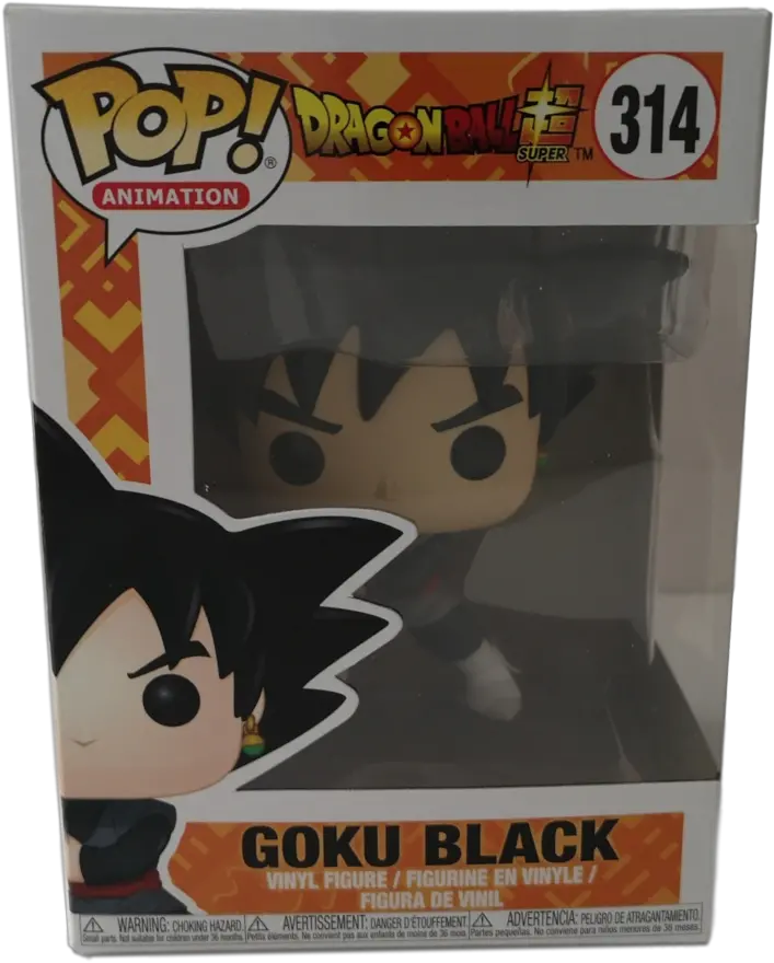  Pop Animation 314 Dragon Ball Super Goku Black Vinyl Figure Funko Pop Goku Super Saiyan Rose Png Goku Black Png