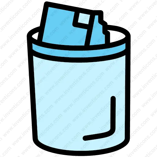  Download Trash Can Vector Icon Inventicons Waste Container Png Trashcan Icon