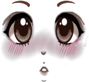  Roblox Anime Face Makeup 2yamahacom Png Anime Eyes Transparent