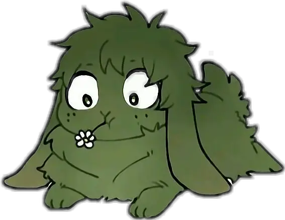  Deku Sticker Deku As A Bunny Transparent Cartoon Jingfm Deku Bunny Png Deku Transparent