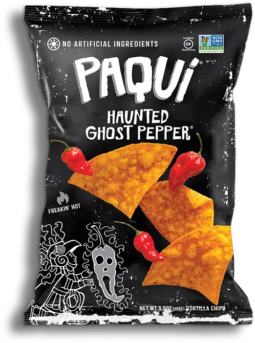  Download Callout Bag Lg Paqui Haunted Ghost Pepper Chips Paqui Ghost Pepper Chips Png Bag Of Chips Png