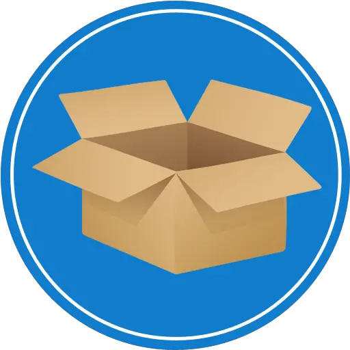  Blubox It Vs Cardboard Blue Box Cardboard Box Png Carton Box Icon