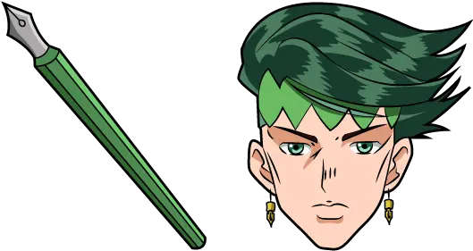  Jojou0027s Bizarre Adventure Rohan Kishibe Cursor U2013 Custom Jojo Rohan Png Jojo Face Png