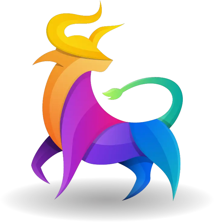  Colorful Gradient Bull Logo Premium Vector By Begin Sapdian Fictional Character Png Bull Logo Png