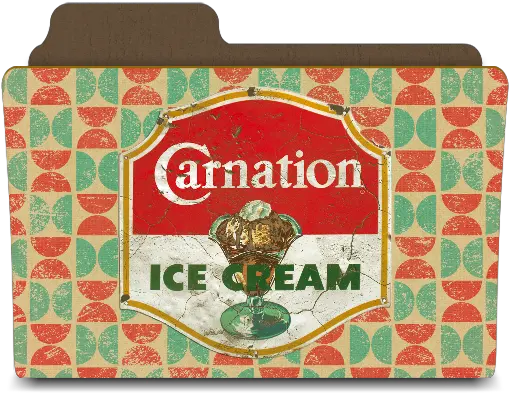  Carnation Ice Cream You Scream Icon Vintage Folders Vintage Icons Png Scream Png