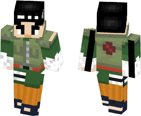  Download Rock Lee Minecraft Skin For Rock Lee Minecraft Skin Png Rock Lee Png