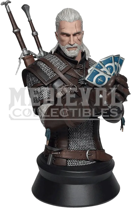  The Witcher 3 Wild Hunt Geralt Playing Gwent Bust Geralt Witcher Wild Hunt Geralt Png Witcher 3 Png