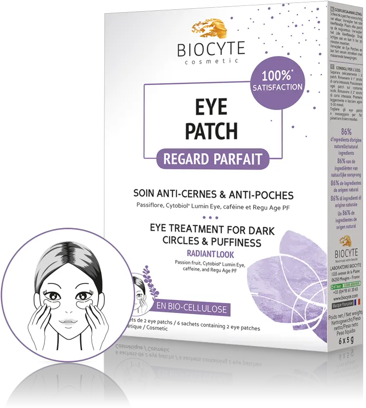  Biocyte Eye Patch Antipuffiness And Dark Circle Care Biocyte Cosmetic Eye Patch Box Of 6 Patches Png Eyepatch Transparent