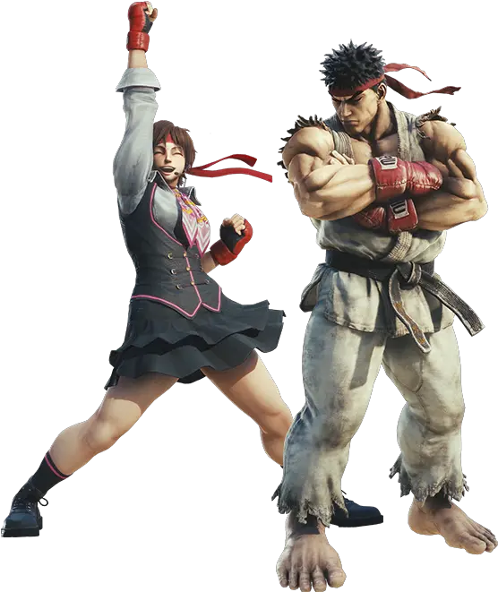  World Sfv Sakura X Ryu Png Ryu Street Fighter Png